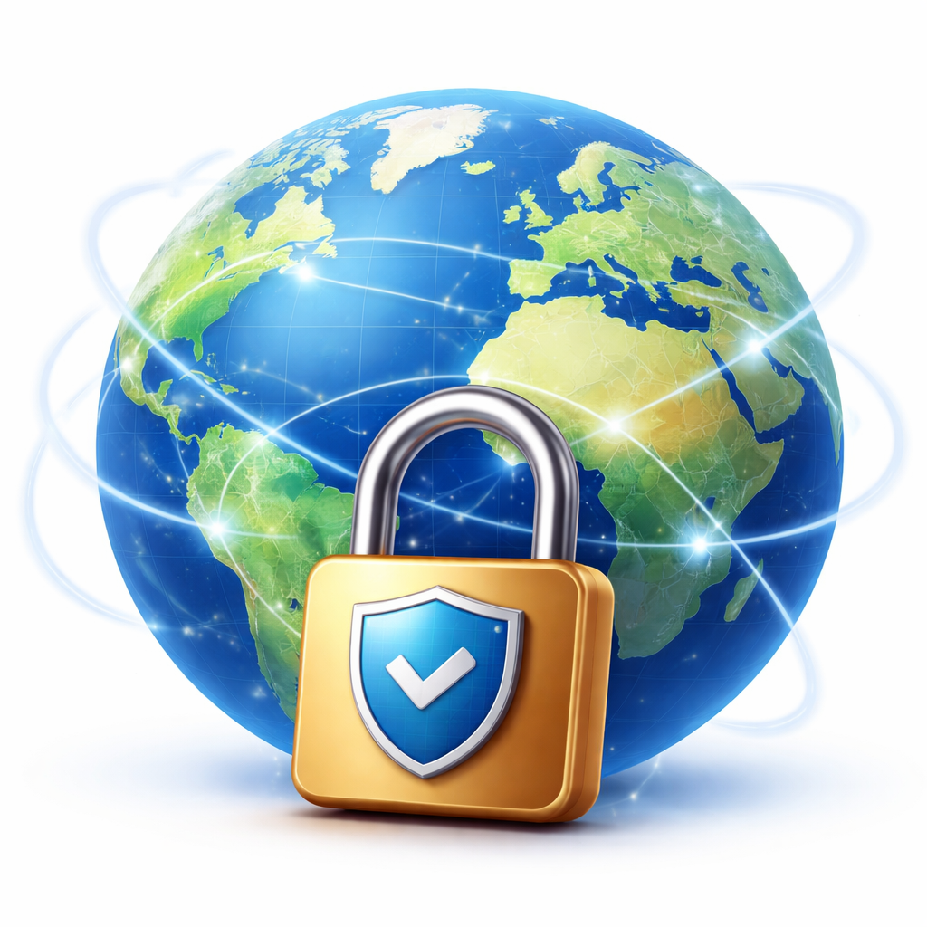 Reliable web hosting illustration - fast servers and 24/7 support
